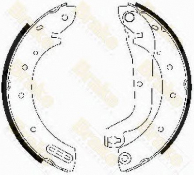 BRAKE ENGINEERING sh2472 -  Комплект тормозных колодок